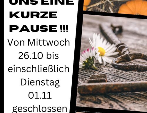 Wir gönnen uns eine kurze Pause