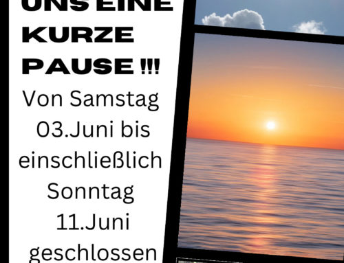 Wir gönnen uns eine kurze Pause